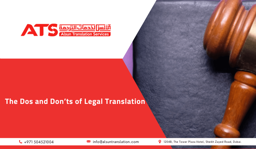 Dos and Don'ts of legal translation in Dubai