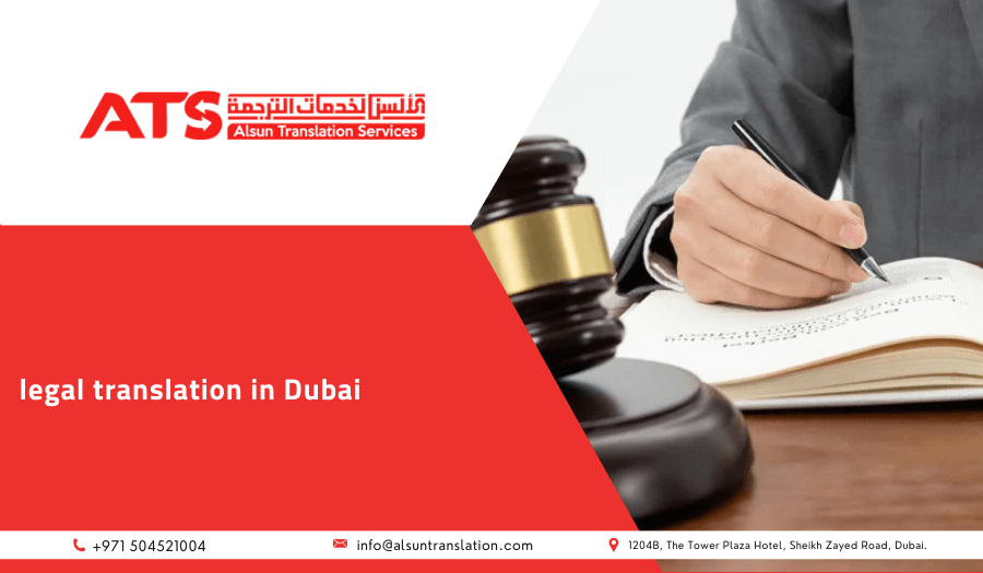 Legal translation services in Dubai