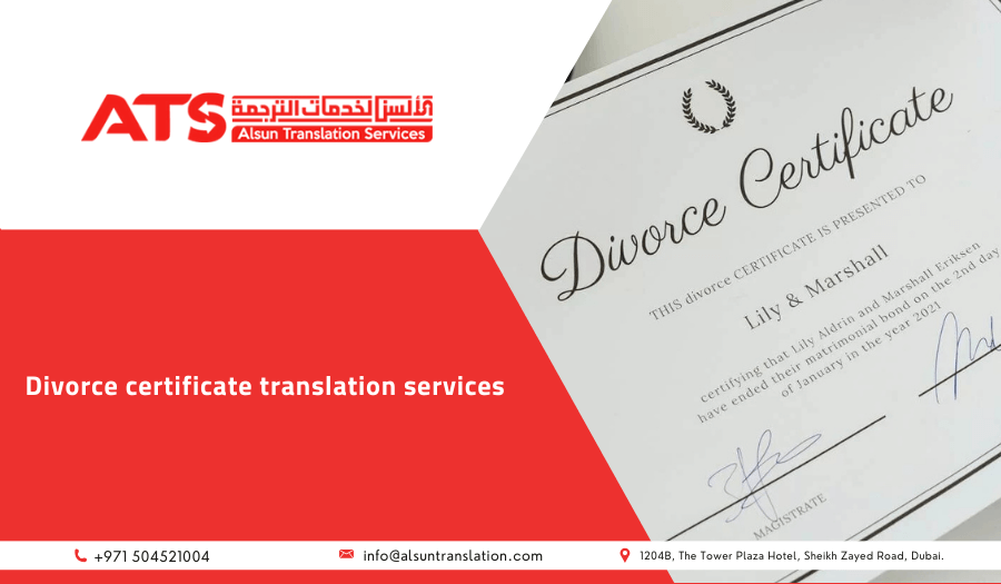 Divorce Certificate Translation Services